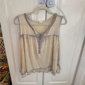 We the Free Women's Cream Sleeveless Top